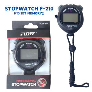 STOPWATCH FLOTT PROFESIONAL 10 30 60 100 200 SET MEMORI WATER RESISTANT