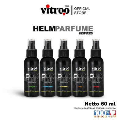Vitroo Parfum Helm Motor Pewangi Premium Spray Helmet Anti Bau dan Lembab 60 ml