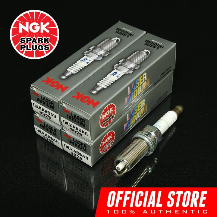 NGK DILKAR6A-11 Laser Iridium Spark Plugs For Nissan Juke, X-Trail 4pcs ...