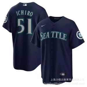 Embroidered baseball jersey 2026 new style European and American MLB embroidered baseball shirt short-sleeved popular in the Mariners team available in stock sizes 24 and 22