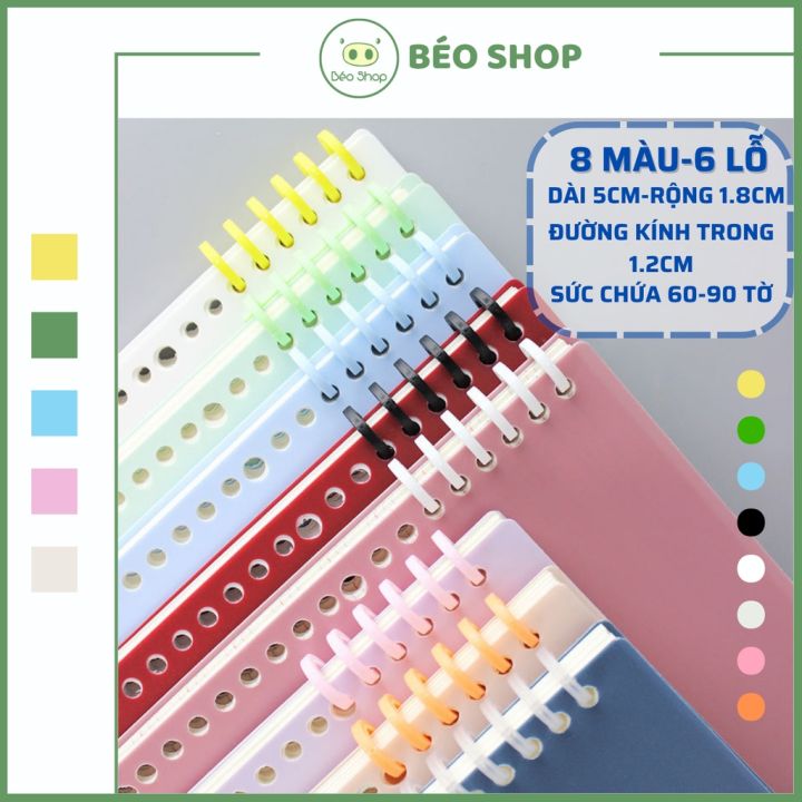Binder thanh còng nhựa cao cấp đường kính 12mm Béo shop kẹp tài liệu lò ...