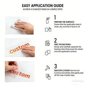 50pcs Stickers Custom Logo Personalized Name Stickers UV DTF Transfer Stickers 3D Print Waterproof Company Wedding Brand Labels