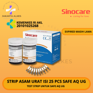 Sinocare Safe AQ UG Alat Cek Gula Darah dan Asam Urat STRIP ASAM URAT