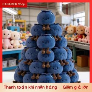 CS Blueberry Búp bê túi Keychain dễ thương sang trọng mô phỏng nhồi bông đồ chơi người bạn vô tội cho các trường học Ví Ba lô Phụ kiện cô gái