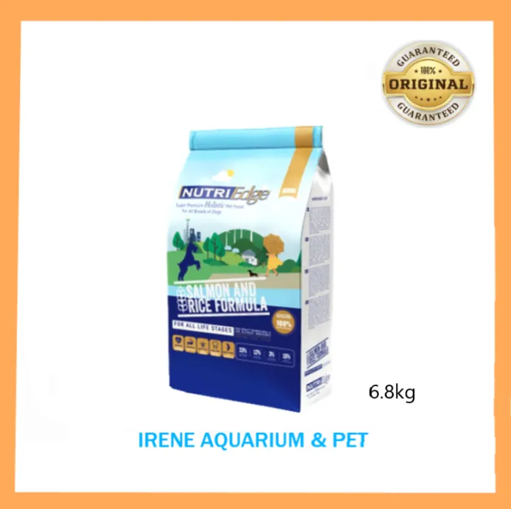 NUTRIEDGE Salmon Rice Premium Holistic Dog Food 6.8kg Lazada