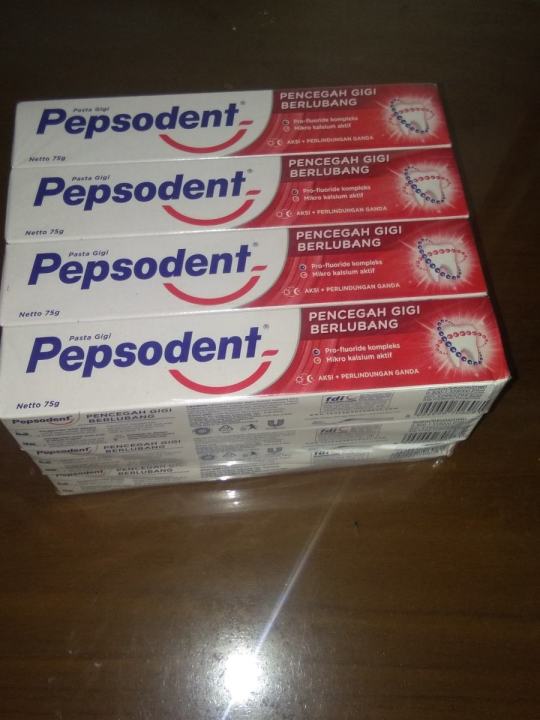 Hemat!!! Pasta Gigi Pepsodent 75 gram isi 12 pcs | Lazada Indonesia