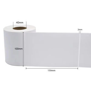 White Shipping Label Stickers A6 (100x150mm) - 500 Pcs/Roll