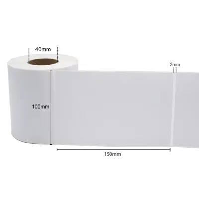 White Shipping Label Stickers A6 (100x150mm) - 500 Pcs/Roll