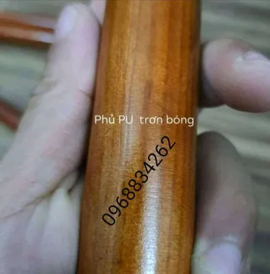 Gậy gỗ tập yoga erobic dưỡng sinh chất liệu gỗ lim tự nhiên cao cấp sơn phủ PU bóngcó bọc núm cao su 2 đầu an toàn khi sử dụng