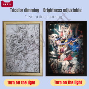 SG STOCK 🎆🎊New year gift One Piece Lighting Painting Bedside Atmosphere 3 Colors Led Night Light Artwork Luminous Decoration Anime Gift