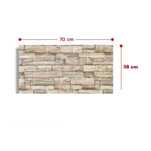 Paket 10 Lembar - Wallpaper Dinding 3D bata alam / wallpaper 3D Foam timbul 70X38 anti air