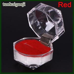 tuokaiguoji Rõ ràng Acrylic đồ trang sức Hộp quà tặng cho người giữ Nhẫn cưới đính hôn hiện tại mới
