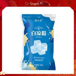 白凉粉原料免煮白凉粉即食凉粉烧仙草果冻冰粉100g White bean jelly from cook instant jelly this product jelly ice powder 100g