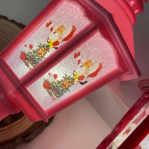 Christmas Santa Lanterns Wind Light Christmas Decoration for Home Party Room Table Decor Electronic Lamp New Year
