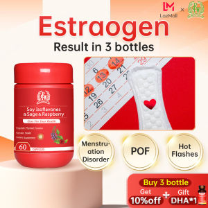 PCW Soy Isoflavone Capsules | Natural Herbal | Regulating Menstrual Disorders Menopausal Supplement | Anti-Aging Ovarium Hormonal Estrogen Balance | Fertility  Aid from the US