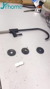 Black 1/4" SUS 304 Water FIlter Fix Faucet 11cm Extra Long