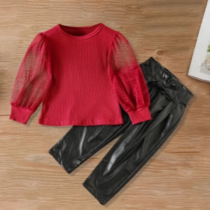 (LOLI-JKT) BS-397 STELAN ANAK PEREMPUAN SHEER REDSKIN SIZE 90-140 BAGUS BANGAT