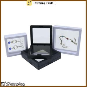 [Towering Pride] White Transparent Suspension Display Cases Jewelry Box Necklace Storage Holder