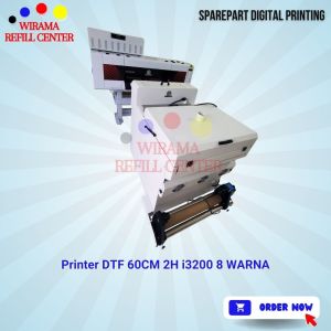 Printer DTF 60CM 2H i3200 HD 8 WARNA dan Curing