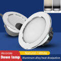 6PCS LED Downlight Recessed Pin Lights Panel Ceiling Light, 2 Color Temperature 120° Wide Angle 10 Years Warranty. 