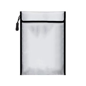 CHANBAEK Waterproof Fireproof Document Bag Portable S/M/L Fireproof Shielding Folder Anti-Hacking Heat-resistant Safety Cash Storage Pouch Travel