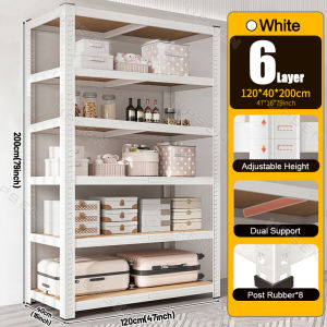 6 Layer Metal Rack Steel Self Heavy Duty organizer Shelves Boltless Rack Oven Stainless Kitchen rack