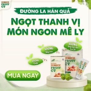 Đường La Hán Quả Monk Fruit CT Hộp 20 Gói 5G | Sweetener Erythritol Ăn Kiêng Keto Eat Clean – Thay Thế Đường Tự Nhiên
