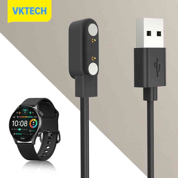 [Vktech] 60cm Charging Cable Replacement USB Charger Cord Smart Watch  Accessories Magnetic Charger Cord for HAYLOU Solar Plus RT3 LS16