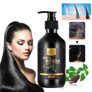 shampoo hitam rambut /  uban jadi rambut hitam anti gatal&ketombe anti rambut rontok 100% herbal He Shou Wu yg Ampuh alami 300ml