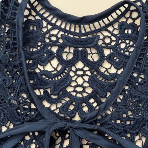 Cổ áo thêu Kiểu cổ áo ren Phụ Nữ Cổ áo giả cho phụ nữ cổ áo yếm giả Đai cổ có thể tháo rời cho trang phục cổ áo giả ren lên