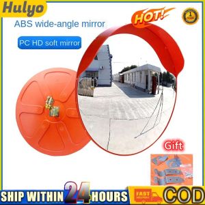 60/80/100CM Outdoor Indoor Traffic Wide-Angle Mirror Road Wide-Angle Mirror Convex Spherical Mirror Corner Curved Mirror Concave-Convex High-Speed Wide-Angle Mirror Blind Spot Mirrors