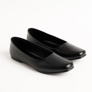 Flatshoes Putih Jumbo Size 35-45 / Sepatu Kantor Wanita / Sepatu Suster Perawat Dokter