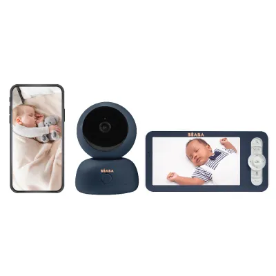 BEABA กล้องเบบี้มอนิเตอร์ พร้อมหน้าจอ Zen Premium Video Baby Monitor - Night Blue