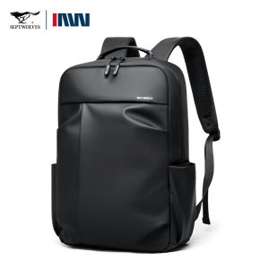 SEPTWOLVES genuine leather business backpack Male Men Waterproof High Quality professional laptop bag For Work