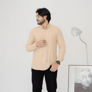 Kemeja Pique Hey Man LS Material CVC Pique 24S Premium