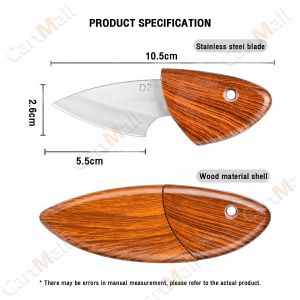 Mini Wood Grain Color Fruit Knife Kitchen Knives
