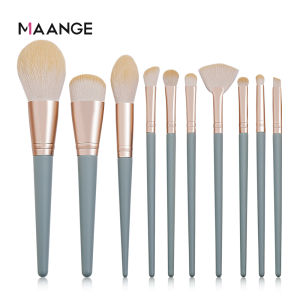 MAANGE 10 Pcs Makeup Brush Set Eye Shadow Concealer Blush Professional Makeup Tools