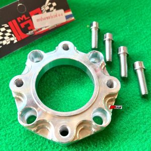 สเปเซอร์รองจานเวฟ พร้อมน็อตล็อคดุม ใส่125r s 125บังลม 4รู รองสำหรับจานเเบน