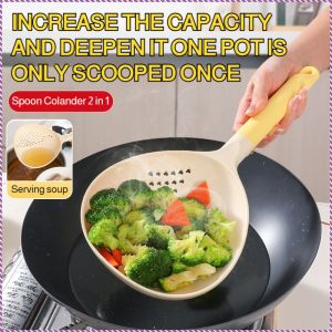 Spoon Side-turning and Draining Deepening Soup Ladle Safe and Odorless Large Convenience
