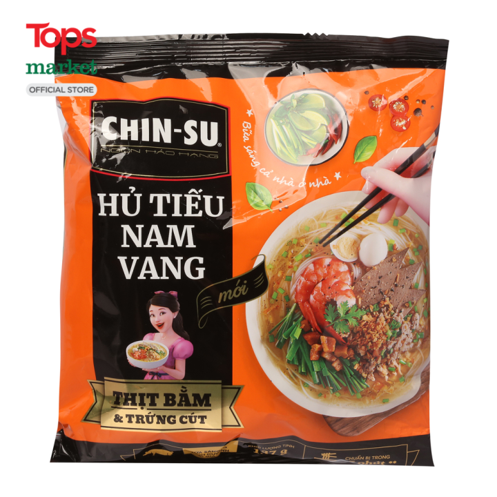 Hủ Tiếu Nam Vang Chinsu Thịt Bằm Trứng Cút 137G - Siêu Thị Tops Market ...