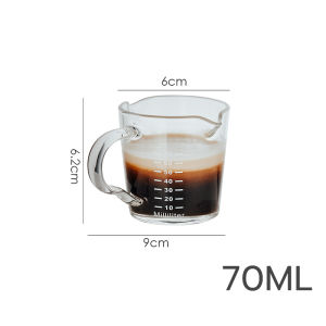 B.F. 70ml / 150ml Mini Coffee Milk Cup Glass With Handle Multi-functional Taste Dish