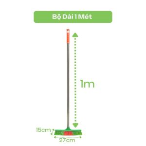Chổi chà sàn nhà vệ sinh bàn chải cứng thân cây inox - Cây cọ vệ sinh tiện lợi là trợ thủ đắc lực cho mọi nhà