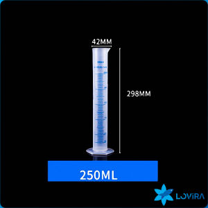 LoviRa 25/50/100/250/500/1000ml Plastic Measuring Cylinder Chemistry Laboratory Measure Cup Tool