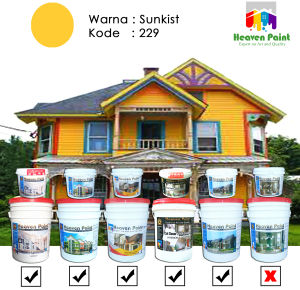 Cat Tembok Eksterior HEAVEN PAINT 20 Kg | Easy Clean / Mudah Dibersihkan | Cat Dinding Luar Rumah