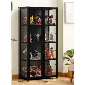 Ready stock Display cabinet Lego building block acrylic transparent imitation cosmetics Black 4L/5L42cm shelf display cabinet