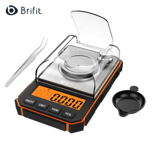 Brifit 0.001g-50g เครื่องชั่งดิจิตอลมิลลิกรัมเครื่องชั่งขนาดเล็กแบบพกพา การสำเร็จการศึกษาที่แม่นยำ 0.001g เครื่องชั่งพ็อกเก็ตมืออาชีพพร้อมตุ้มน้ำหนักสอบเทียบ 50g แหนบ 6 หน่วย/ภาชนะ/ชิ้น/เครื่องชั่ง LCD สำหรับห้องปฏิบัติการ/เพชร/ยา ฯลฯ