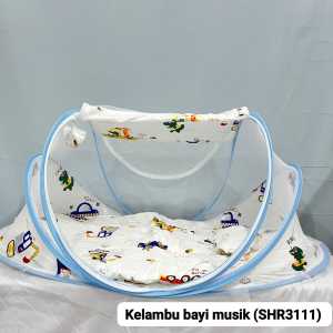 Kelambu Bayi Lipat Anti Nyamuk / Kelambu Bayi Tempat Tidur Bayi Ada Musiknya