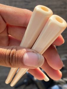 pipa gg asli lokal panjang 10cm segilapan dan runcang klasik bahan merah bening