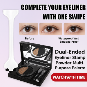 Double-Headed Eyeliner Stamp Lazy Eye Makeup Pen Waterproof Sweat-Proof Quick Natural Look