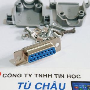 Đầu hàn COM 15 (DB15): Đầu Com 15 Lổ Cái (DB15F - 15M) / Đầu Com 15 Kim Đực (DB15M - 15M) (Bao gồm võ nhựa)